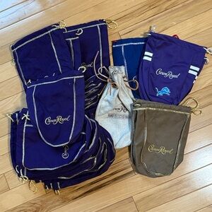 Lot of 43 Crown Royal Bags Assorted